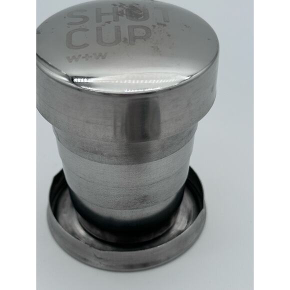 Stainless Steel Collapsible Cups for Traveling Shot Glasses with Lids Keychain - Picture 9 of 11